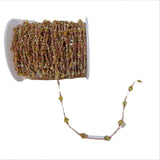 1 Meter Plated Tassel Crystal Chains Copper Chain DIY Jewelry Making