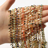 1 Meter Water Drop CRYSTAL Stone Rosary Chain for Jewelry Making DIY