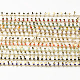 1 Meter Water Drop CRYSTAL Stone Rosary Chain for Jewelry Making DIY
