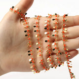 1 Meter Water Drop CRYSTAL Stone Rosary Chain for Jewelry Making DIY