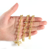 1m Plated Copper Link Chain Heart Necklace Bracelet Chain Findings