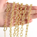 1m Plated Copper Link Chain Heart Necklace Bracelet Chain Findings