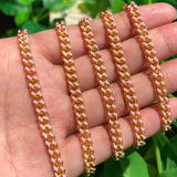 1m Stainless Steel Dripping Oil Buckle Chains for DIY Jewelry Making