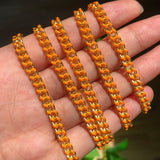1m Stainless Steel Dripping Oil Buckle Chains for DIY Jewelry Making