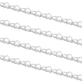1 Meter Heart Shape Bracelet Peach Hearts Necklace Chains