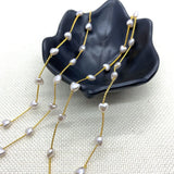 1 Meter Heart-shaped Pearl Bead Chain for DIY Jewelry Making