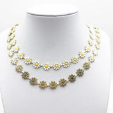 1 Meter Metal Flower Chain Stainless Steel Chains for DIY Jewelry