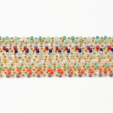 1m Multicolor Square Crystal Bead Chain Stainless Steel DIY Jewelry Making