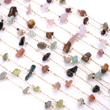 1 Meter Natural Stone Beads Gravel Chain for Jewelry Making