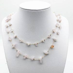 1 Meter Natural Stone Beads Gravel Chain for Jewelry Making