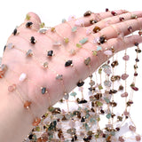 1 Meter Natural Stone Beads Gravel Chain for Jewelry Making