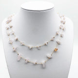 1 Meter Natural Stone Beads Gravel Chain for Jewelry Making
