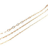 1 Meter/Set 14K Wrapped Reinforced Rectangular O-shaped Chain Thin Chain