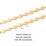 1 Meter Stainless Steel Rectangle Chain for DIY Jewelry Making