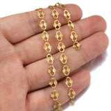 1 Meter Stainless Steel Rectangle Chain for DIY Jewelry Making