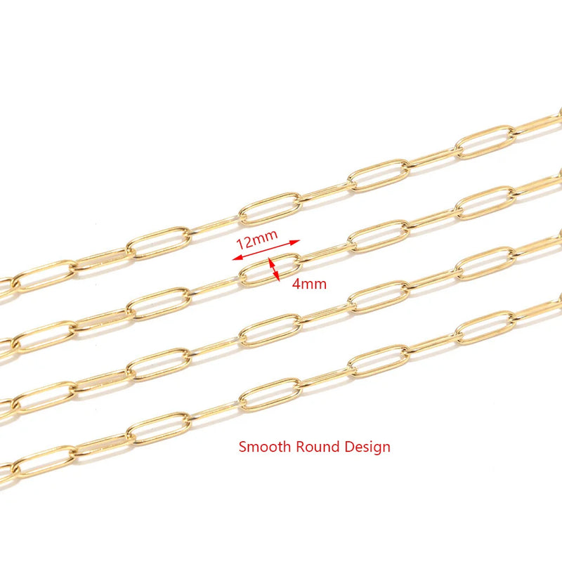 1 Meter Stainless Steel Chain for DIY Jewelry Making