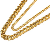 1m Stainless Steel 3mm 6mm Flat Cuban Chains No Fade