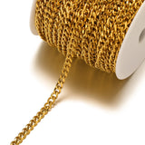 1m Stainless Steel 3mm 6mm Flat Cuban Chains No Fade