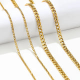 1m Stainless Steel 3mm 6mm Flat Cuban Chains No Fade