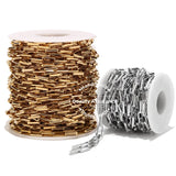 1m Stainless Steel 5mm Box Chain DIY Jewelry Making Findings