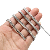 1m Stainless Steel 6mm Fishbone Chain for Necklace Making