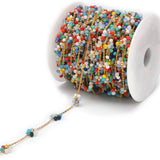1 Meter Stainless Steel Beaded Chains for DIY Jewelry Making