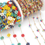 1 Meter Stainless Steel Beaded Chains for DIY Jewelry Making