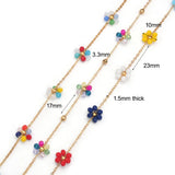 1 Meter Stainless Steel Beaded Chains for DIY Jewelry Making