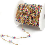 1 Meter Stainless Steel Beaded Chains for DIY Jewelry Making