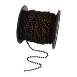 1m Stainless Steel Beads Chain Glass Beads DIY Jewelry Making