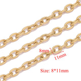 1m Stainless Steel Chunky Chains Textured Punk Choker Necklace