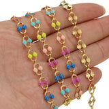 1 Meter Enamel Chains for DIY Jewelry Making