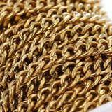1 Meter Stainless Steel Cuban Chains for DIY Jewelry Making