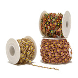 1 Meter Enamel Daisy Charm Chain for DIY Jewelry Making