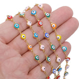1 Meter Turkey Eyes Chains Flower Heart Shape Necklaces Bracelets DIY Jewelry