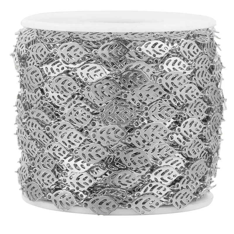 1m Stainless Steel Cable Chain Roll for DIY Necklace
