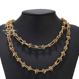 1m Stainless Steel Chunky Knot Chain for DIY Men Necklace Bracelet