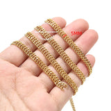 1 Meter Stainless Steel Flat Net Chain 5mm for Jewelry Making