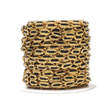 1 Meter Stainless Steel Plated Bar Link Chain Enamel Chains