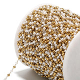 Stainless Steel Chain Pearl 3mm DIY Necklace Bracelets