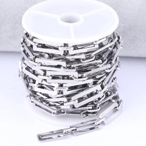 1 Meter Stainless Steel Link Chains for DIY Jewelry Making