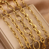 1 Meter Large Heavy Oval Knot Chain DIY Jewelry Necklace