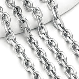 1 Meter Large Heavy Oval Knot Chain DIY Jewelry Necklace
