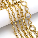 1 Meter Large Heavy Oval Knot Chain DIY Jewelry Necklace