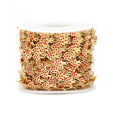 1 Meter Stainless Steel Mushroom Colorful Enamel Chain DIY Jewelry