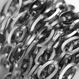1 Meter Stainless Steel Oval Cable Link Chains for DIY Jewelry Making
