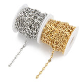 1 Meter Pig Nose Chain Coffee Bean Beads Link Chain for Bracelets Necklace