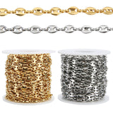 1 Meter Pig Nose Chain Coffee Bean Beads Link Chain for Bracelets Necklace