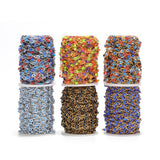 1 Meter Stainless Steel Plastic Beads Turkey Eyes Charms Oval Link Chains