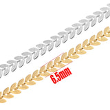 1 Meter Stainless Steel Plated Chain Arrow Aircraft Carving Leaf Chains Necklace